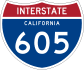 Interstate 605 marker