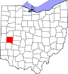 State map highlighting Miami County
