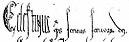 Celestine III's signature