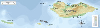 Map of the Socotra archipelago; Samha at center left