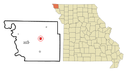 Location of Tarkio, Missouri