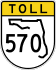 State Road 570 marker