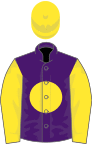 Purple, yellow disc, sleeves and cap