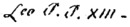 Leo XIII's signature