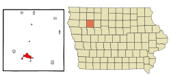Location of Storm Lake, Iowa
