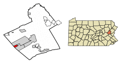 Location in Carbon County, Pennsylvania