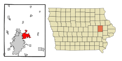 Location in the State of Iowa