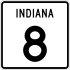 State Road 8 marker
