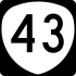 Oregon Route 43 marker