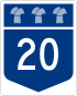 Highway 20 shield