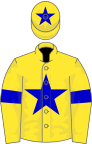 Yellow, blue star and armlets, star on cap