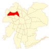 Map of Renca commune within Greater Santiago
