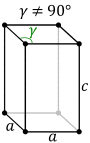 Right rhombic prism, simple