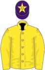 Yellow, purple cap, yellow star