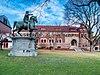 Marcus Aurelius statue and Lyman Hall at Brown University.jpg
