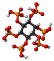Ball-and-stick model of phytic acid