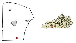 Location in Logan County, Kentucky