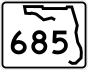 State Road 685 marker