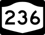 New York State Route 236 marker