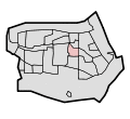 Location of Paddewei district in Barendrecht