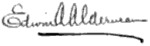 Signature of Edwin Anderson Alderman.png