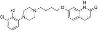 Structural formula of aripiprazole
