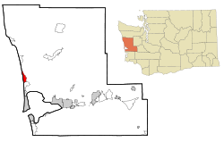 Location of Copalis Beach, Washington