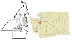 Location of Navy Yard City, Washington