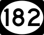 Mississippi Highway 182 marker