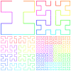 Moore-curve-stages-1-through-4.svg