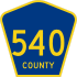 County Route 540 marker