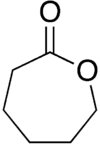 Skeletal formula of caprolactone