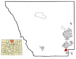 Location of Campion in Larimer County, Colorado.
