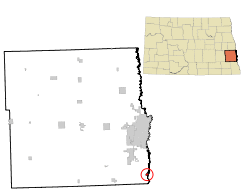 Location of Oxbow, North Dakota
