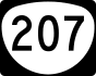 Oregon Route 207 marker