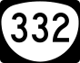 Oregon Route 332 marker