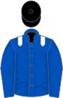 Royal blue, white epaulets, black cap