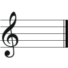 C Major key signature