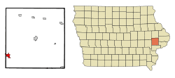 Location of West Branch, Iowa