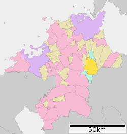 Location of Soeda in Fukuoka Prefecture