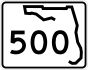 State Road 500 marker