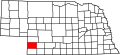 State map highlighting Chase County