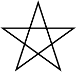 Five Pointed Star Lined.svg