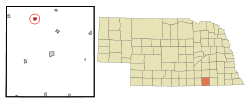 Location of Carleton, Nebraska