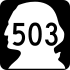 State Route 503 marker