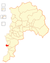 Map of the El Quisco commune in Valparaíso Region