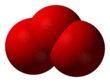 Spacefill model of ozone