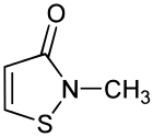 Skeletal formula of methylisothiazolinone