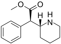 Dexmethylphenidate structure.svg