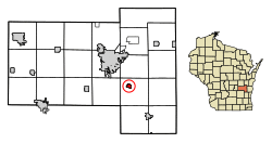 Location of Eden in Fond du Lac County, Wisconsin